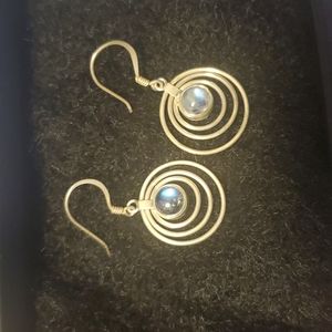 Sterling moonstone earrings